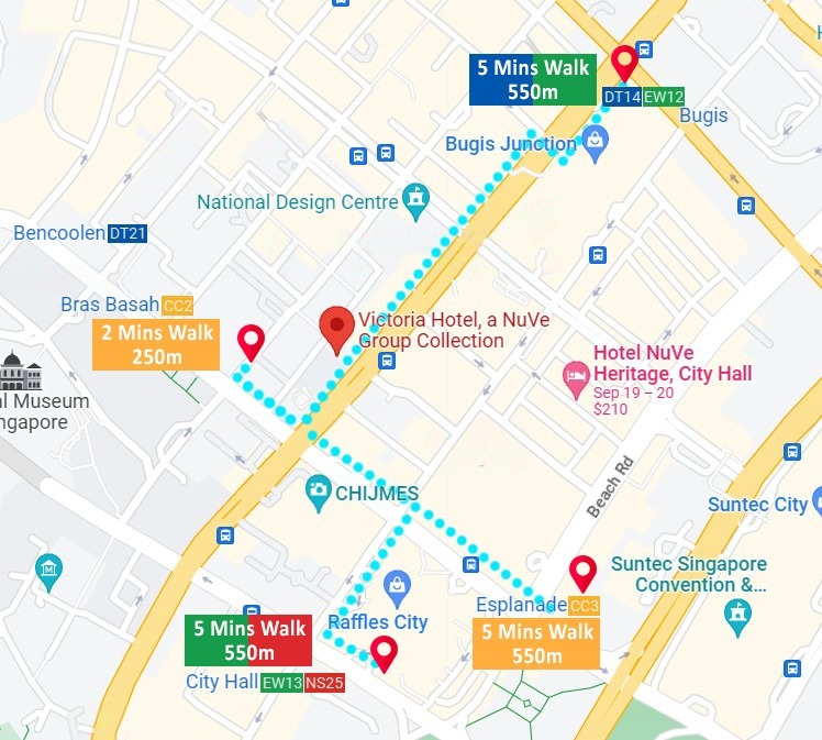 Victoria Hotel – Locality Map