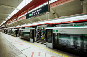 underground train station at tanah merah